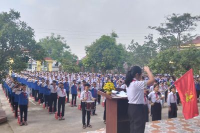 LỄ TRƯỞNG THÀNH ĐỘI VIÊN NĂM HỌC 2025 – 2026 TRƯỜNG THCS NGHĨA CHÂU